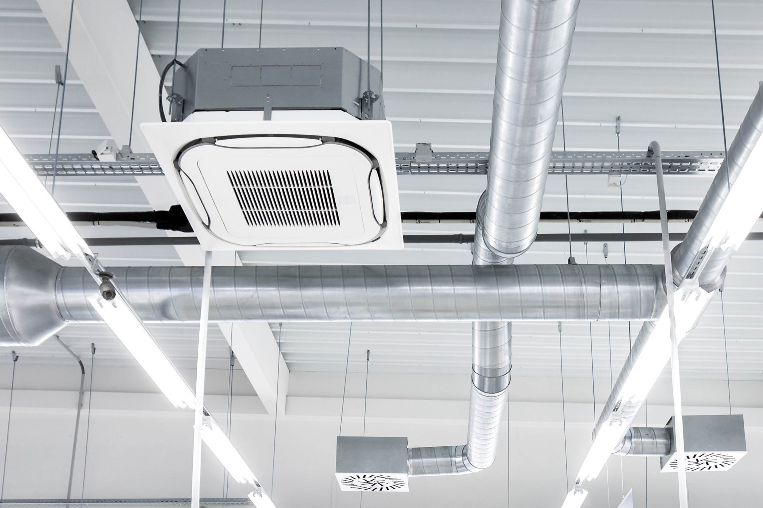 Ceiling mounted cassette type air condition units with other par Ceiling mounted cassette type air condition units with other par